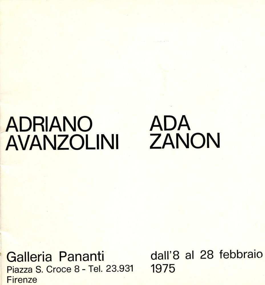 Galleria d'arte Pananti - Firenze (1975)