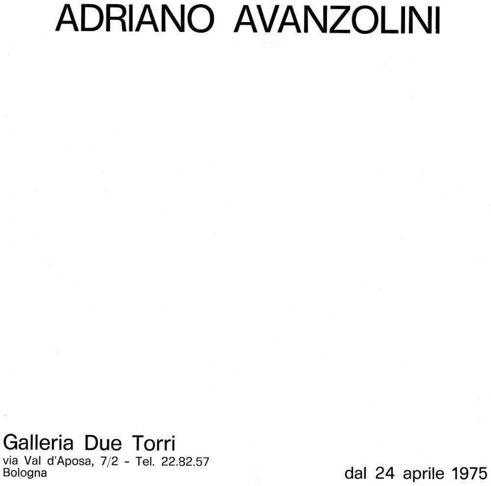 Galleria d'arte due Torri - Bologna (1975)