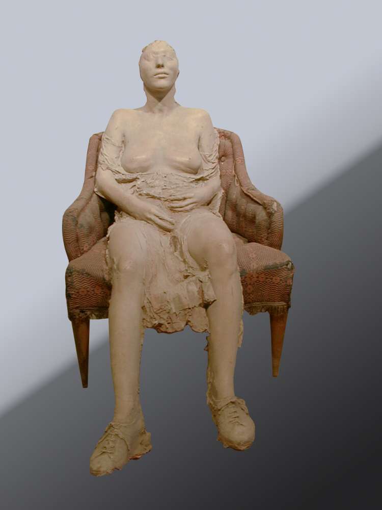 Particolare da Il Teatro del Quotidiano - Terracotta - cm 101x97x64 Particolare da Il Teatro del Quotidiano - Terracotta - cm 101x97x64