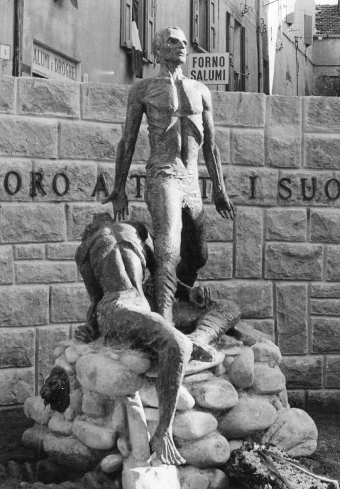 Monumento ai caduti a Monghidoro - Bronzo - cm 215x150x90 Monumento ai caduti a Monghidoro - Bronzo - cm 215x150x90