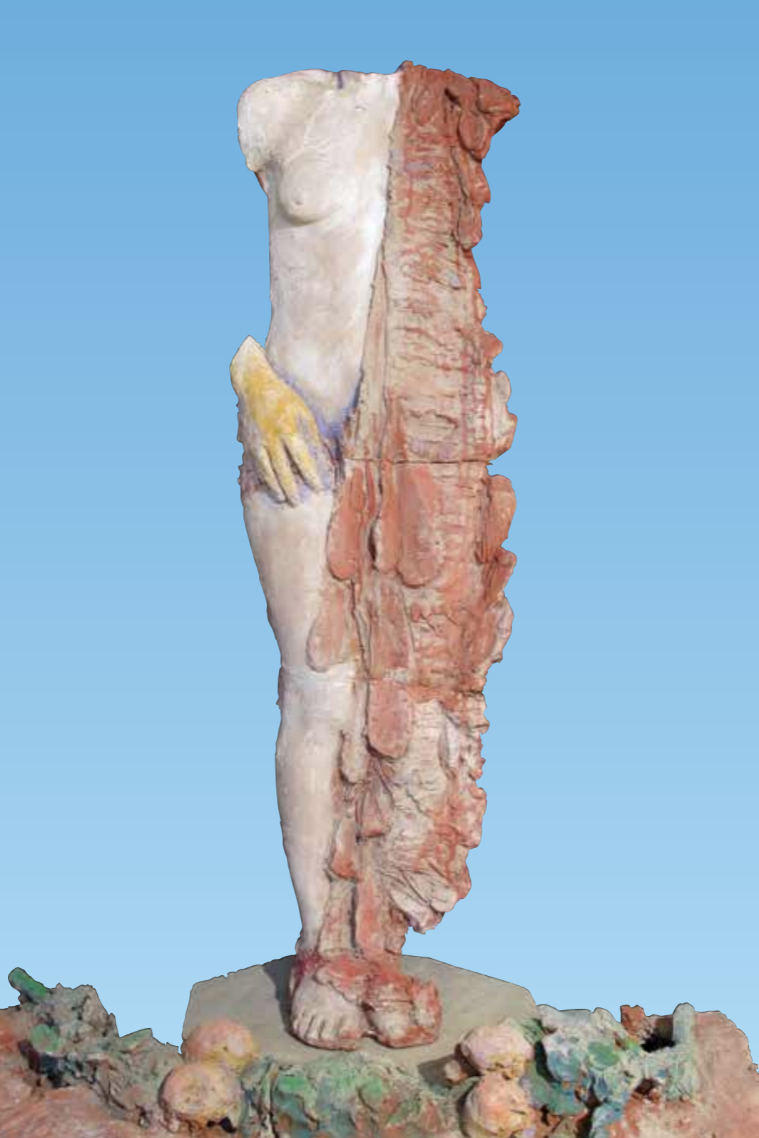 Una Donna, terracotta dipinta, cm,123x120x70 Una Donna, terracotta dipinta, cm,123x120x70