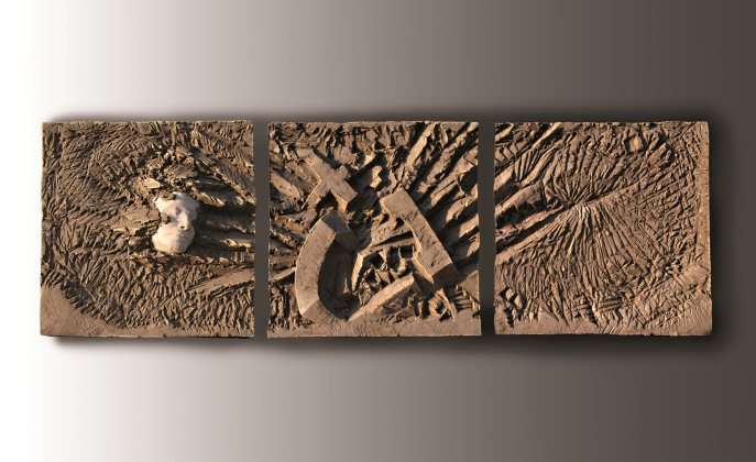 Temporanee tracce - Terracotta - cm 192x60