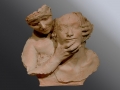 Lo sguardo - Terracotta -  cm 47x47x22