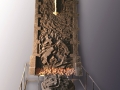 Materia in equilibrio - Terracotta e ferro - cm  246x120x160