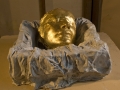 Maschera d'oro - Terracotta dipinta e oro - 20x31x34
