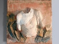 Cruda terra - Terracotta dipinta - cm 74x73,5