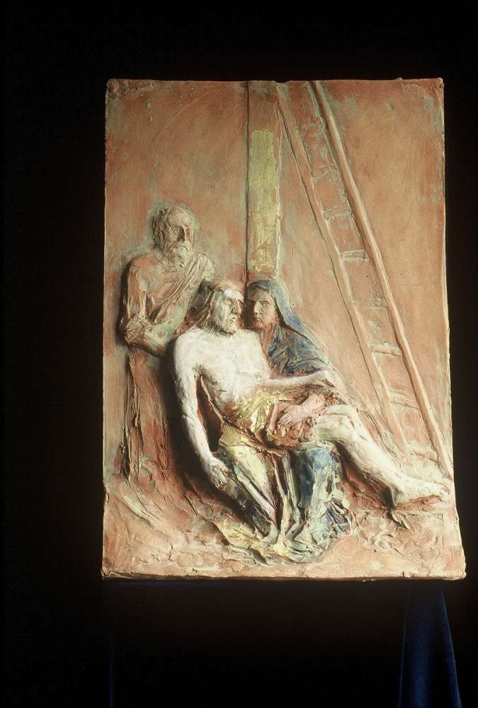 Via Crucis - Terracotta dipinta - cm 38x47,5