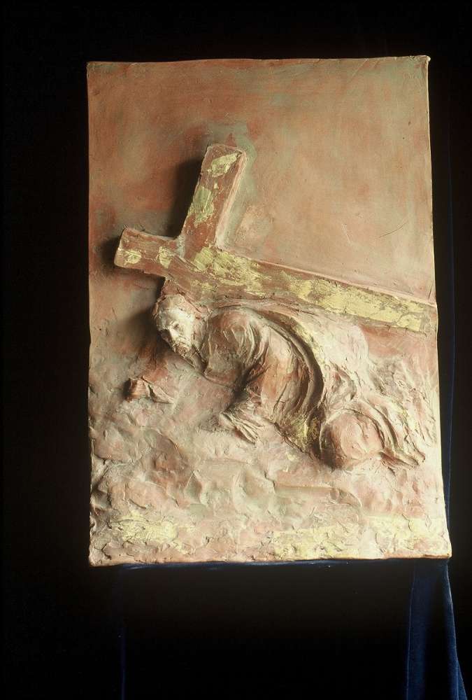 Via Crucis - Terracotta dipinta - cm 38x47,5