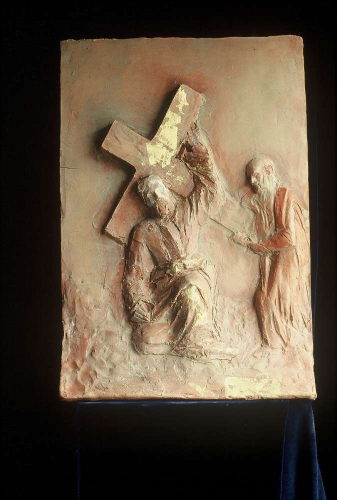 Via Crucis - Terracotta dipinta - cm 38x47,5