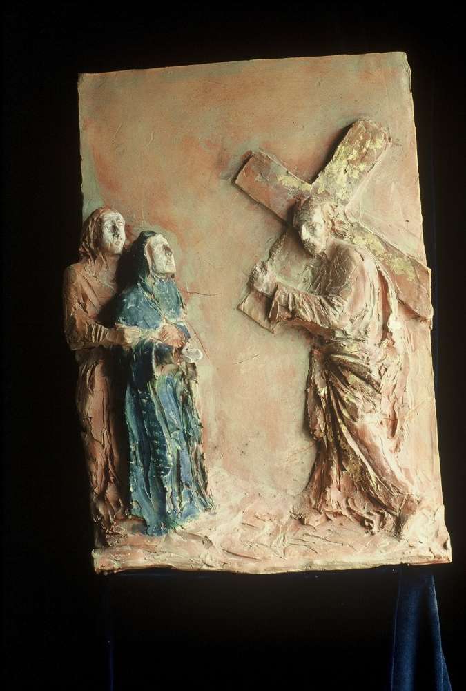 Via Crucis - Terracotta dipinta - cm 38x47,5