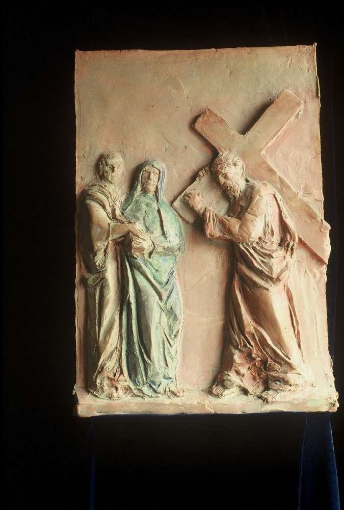 Via Crucis - Terracotta dipinta - cm 38x47,5