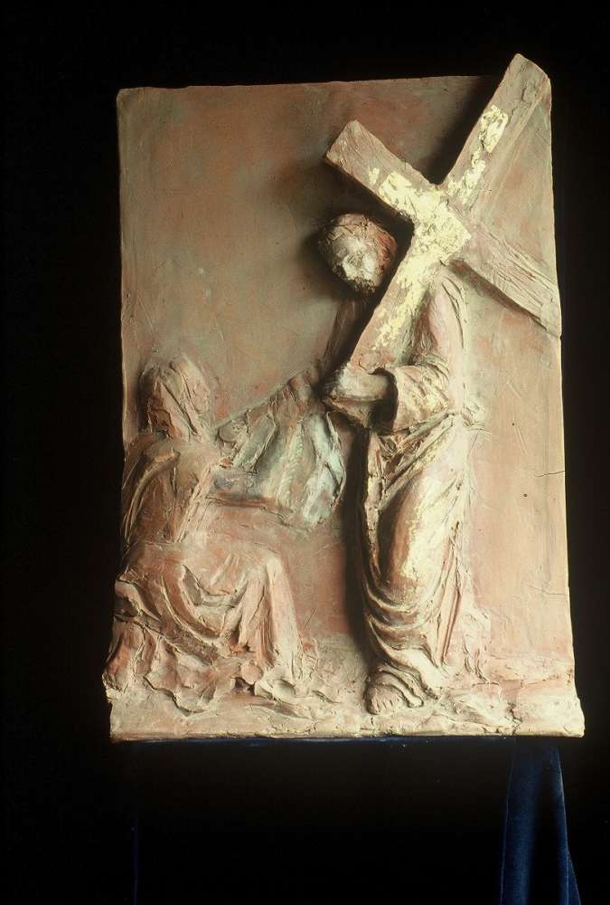 Via Crucis - Terracotta dipinta - cm 38x47,5