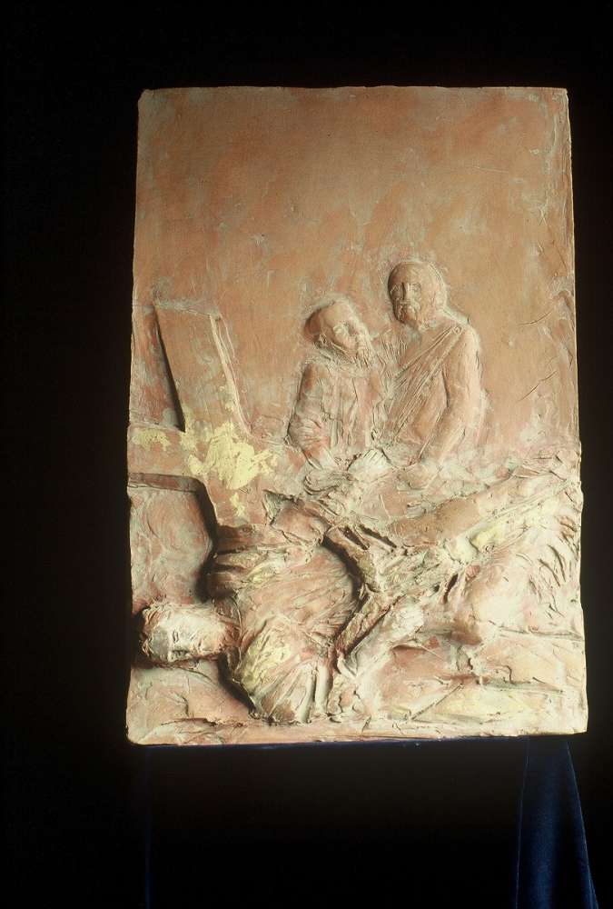 Via Crucis - Terracotta dipinta - cm 38x47,5