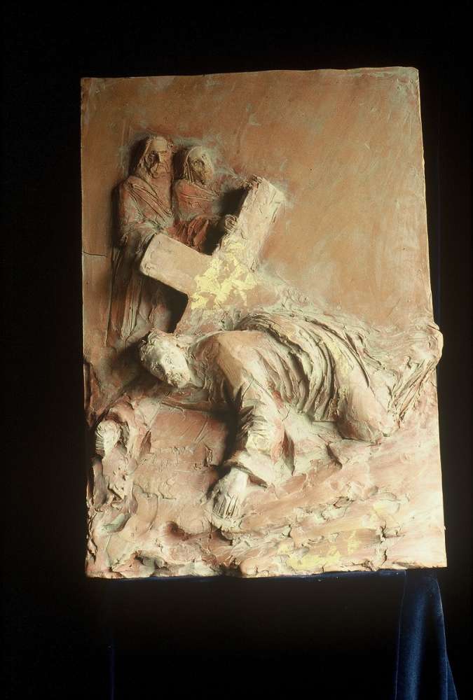 Via Crucis - Terracotta dipinta - cm 38x47,5