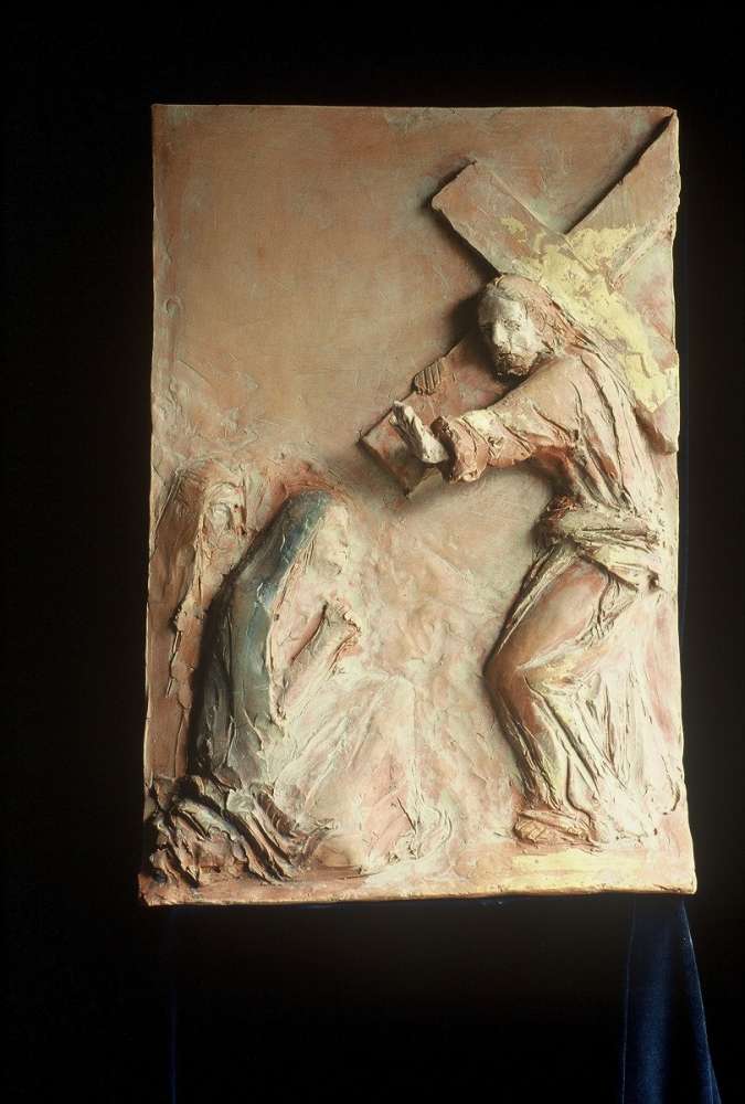Via Crucis - Terracotta dipinta -  cm 38x47,5