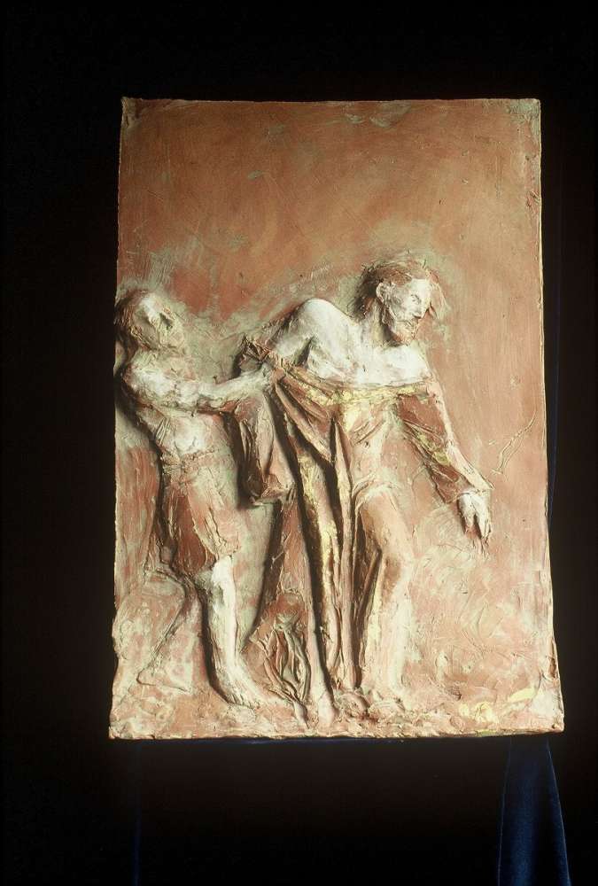 Via Crucis - Terracotta dipinta - cm 38x47,5